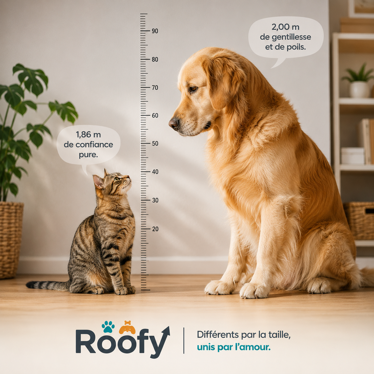 Comparatif des tailles Roofy